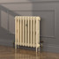 CI-RK660-CRM-FB-LS02 - Rook Cream 2 Column Victorian Cast Iron Radiator H660mm x W586mm CI-RK660-CRM-FB-LS02 - Rook Cream 2 Column Victorian Cast Iron Radiator H660mm x W586mm